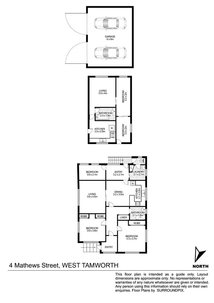 Floorplan of Homely house listing, 4 Mathews Street, Tamworth NSW 2340