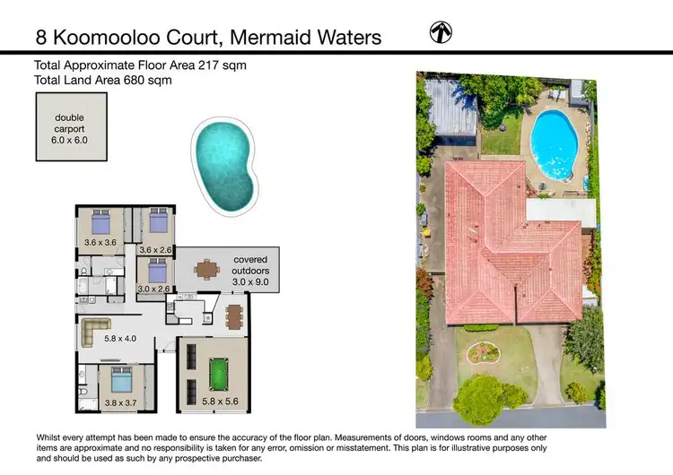 Floorplan of Homely house listing, 8 Koomooloo Court, Mermaid Waters QLD 4218