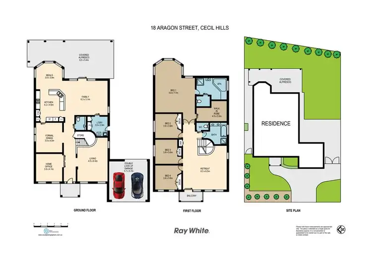 Floorplan of Homely house listing, 18 Aragon Street, Cecil Hills NSW 2171