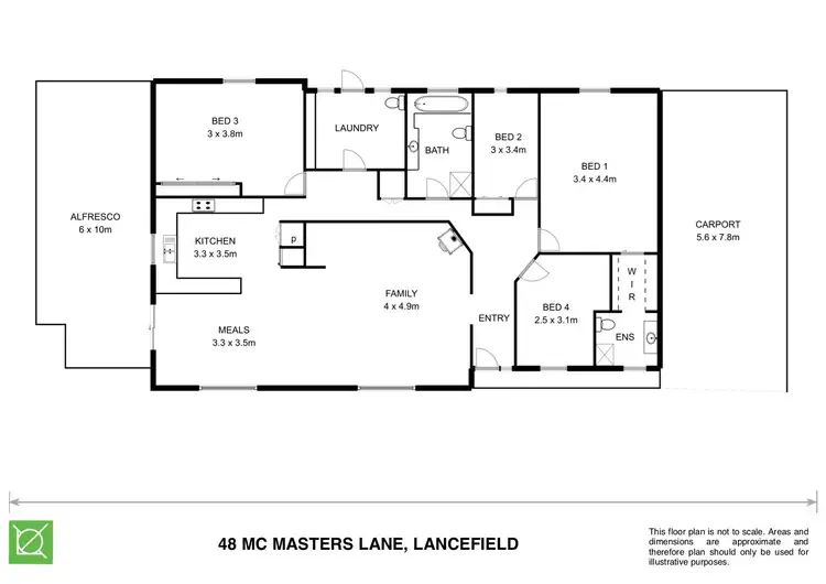 Floorplan of Homely house listing, 48 Mcmasters Lane, Lancefield VIC 3435