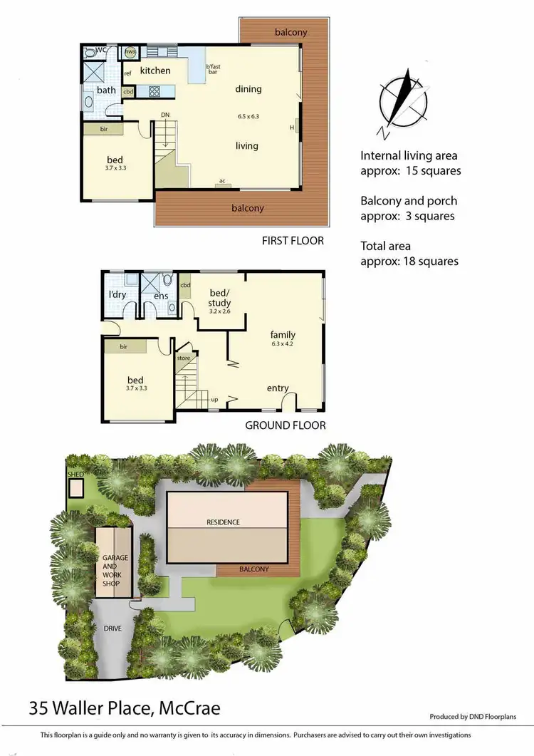 Floorplan of Homely house listing, 35 Waller Place, Mccrae VIC 3938