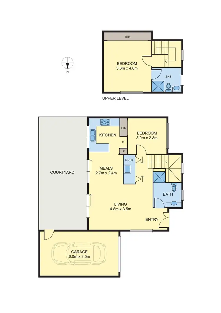 Floorplan of Homely townhouse listing, 2/9 Yungera Street, Fawkner VIC 3060
