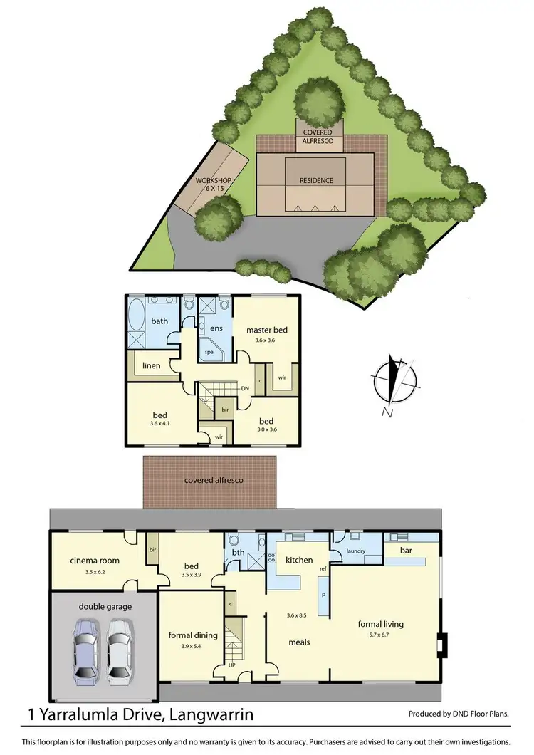 Floorplan of Homely house listing, 1 Yarralumla Drive, Langwarrin VIC 3910