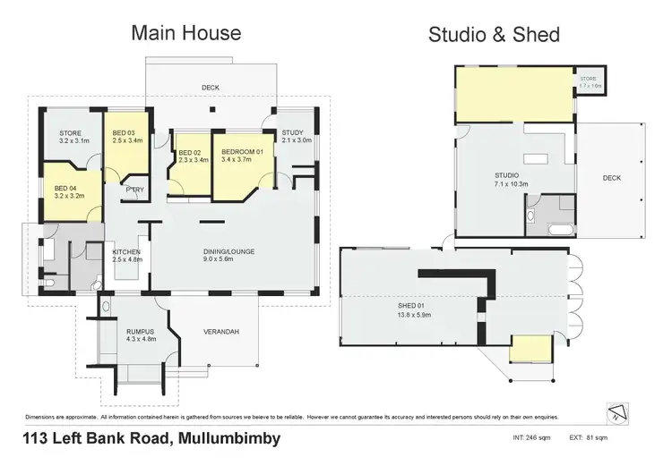 Floorplan of Homely rural property listing, 113 Left Bank Road, Mullumbimby NSW 2482