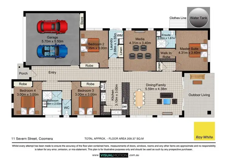 Floorplan of Homely house listing, 11 Severn Street, Coomera QLD 4209