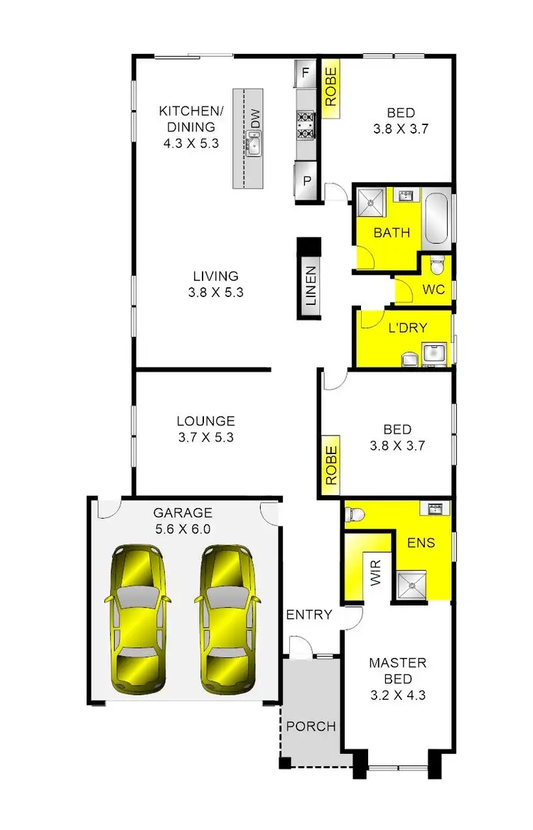 Floorplan of Homely house listing, 130 Canterbury Road West, Lara VIC 3212