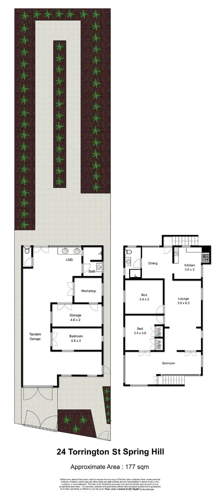 Floorplan of Homely house listing, 24 Torrington Street, Spring Hill QLD 4000