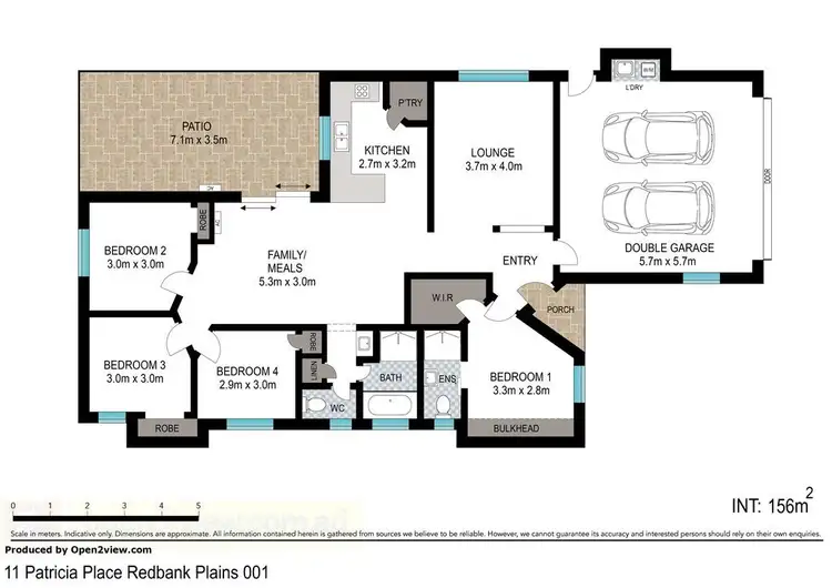 Floorplan of Homely house listing, 11 Patricia Place, Redbank Plains QLD 4301