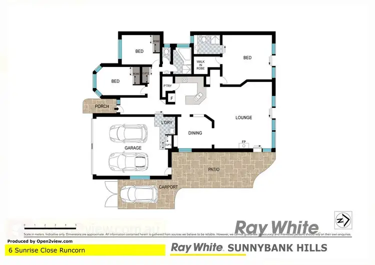 Floorplan of Homely house listing, 6 Sunrise Close, Runcorn QLD 4113