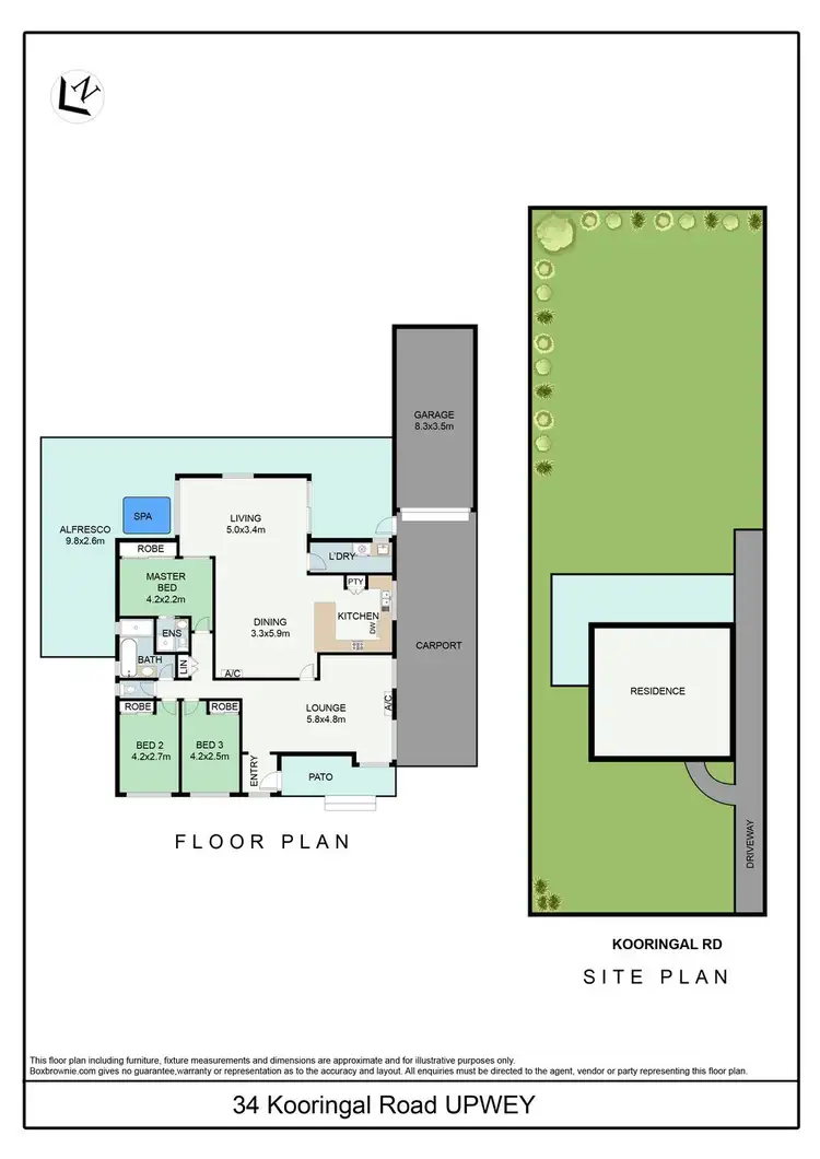 Floorplan of Homely house listing, 34 Kooringal Road, Upwey VIC 3158