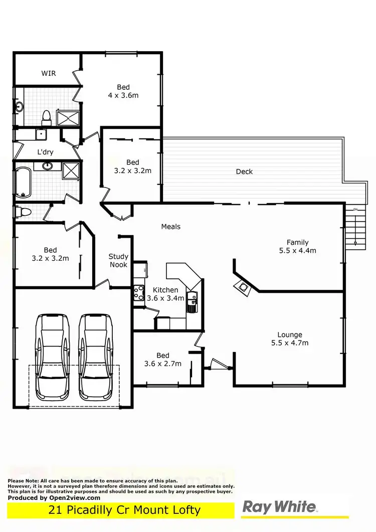 Floorplan of Homely house listing, 21 Piccadilly Court, Mount Lofty QLD 4350