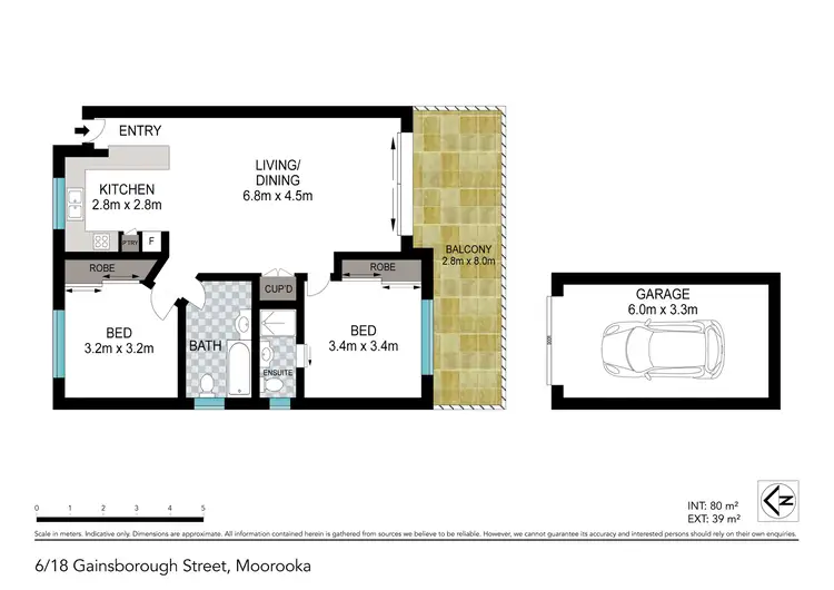 Floorplan of Homely unit listing, 6/18 Gainsborough Street, Moorooka QLD 4105