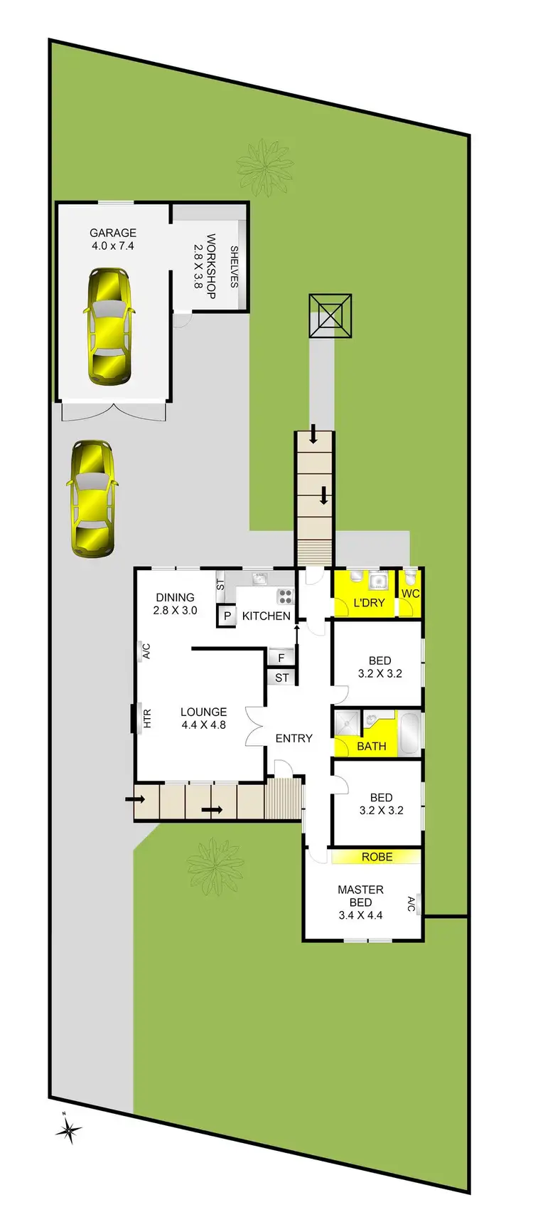 Floorplan of Homely house listing, 50 Granault Parade, Corio VIC 3214