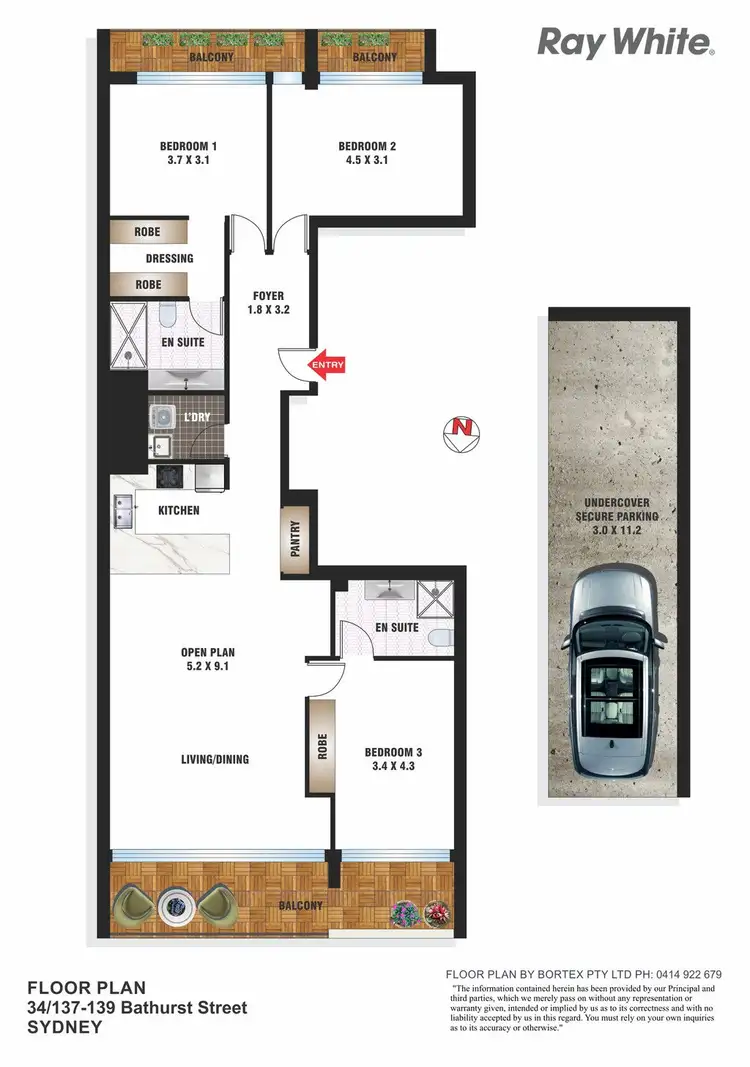 Floorplan of Homely apartment listing, 34/137 Bathurst Street, Sydney NSW 2000