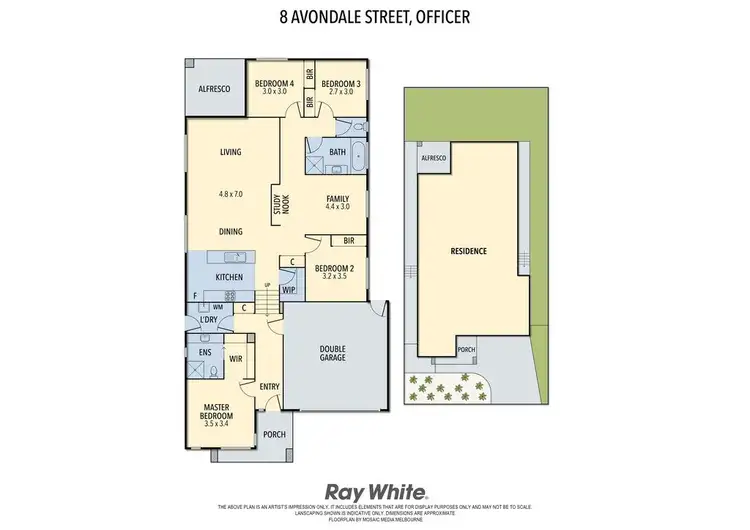 Floorplan of Homely house listing, 8 Avondale Street, Officer VIC 3809