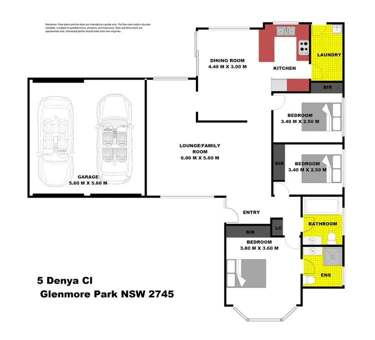 Floorplan of Homely house listing, 5 Denya Close, Glenmore Park NSW 2745