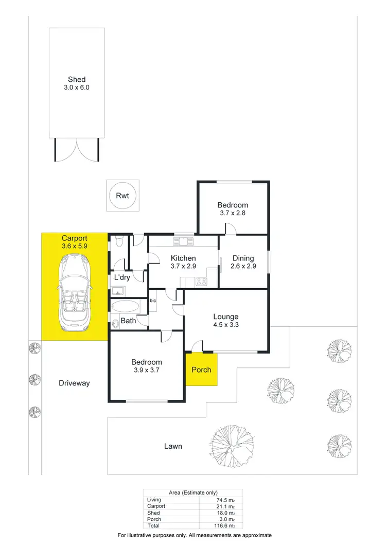 Floorplan of Homely house listing, 108 Weaver Street, Edwardstown SA 5039