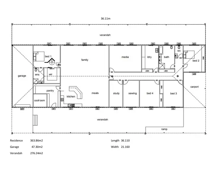 Floorplan of Homely rural property listing, 4 Wrights Road, Kingston Se SA 5275