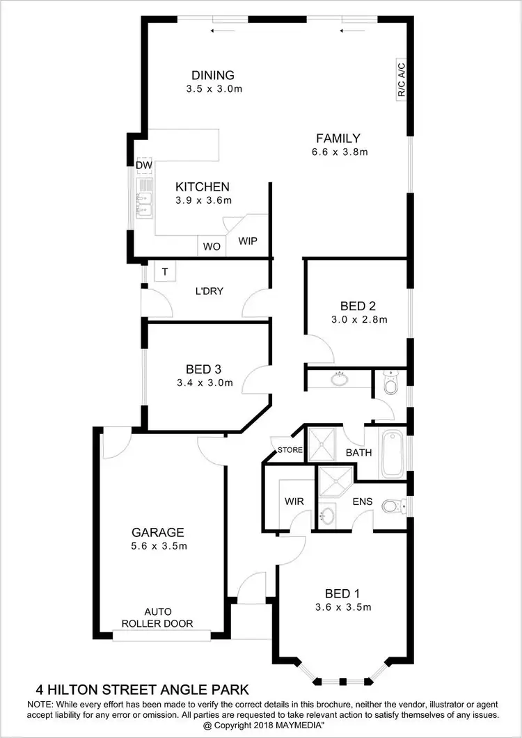 Floorplan of Homely house listing, 4 Hilton Street, Angle Park SA 5010