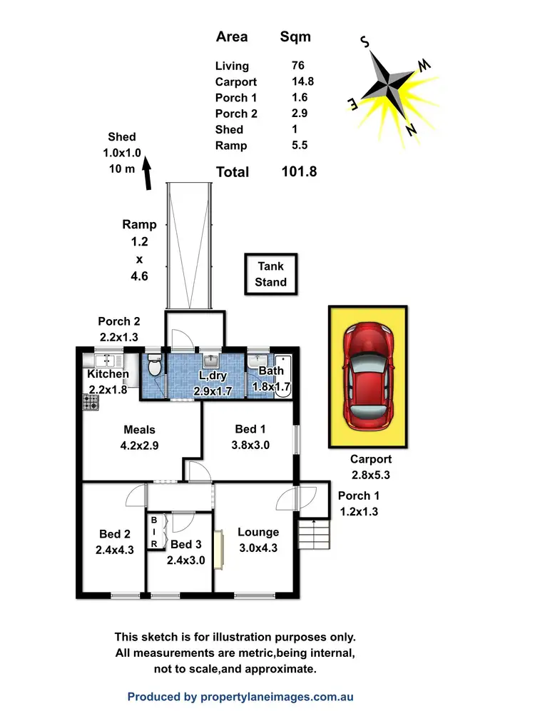 Floorplan of Homely house listing, 28 Bartlett Street, Elizabeth Downs SA 5113
