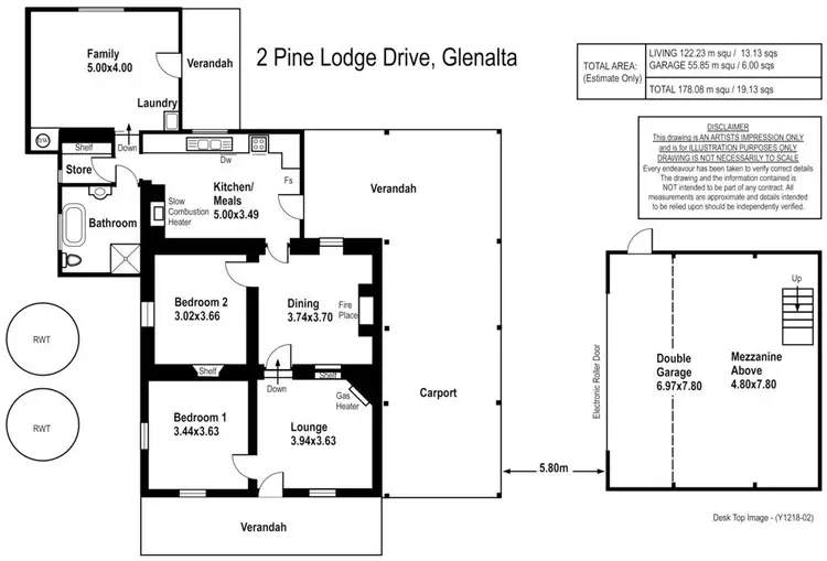 Floorplan of Homely house listing, 2 Pine Lodge Drive, Glenalta SA 5052