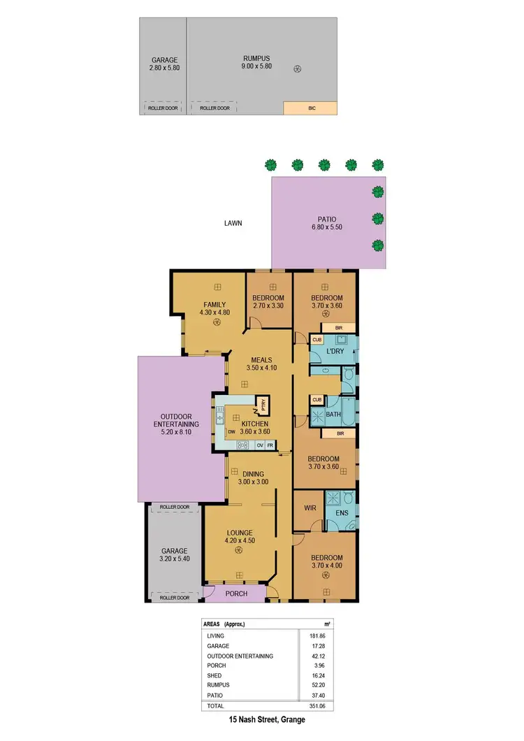 Floorplan of Homely house listing, 15 Nash Street, Grange SA 5022