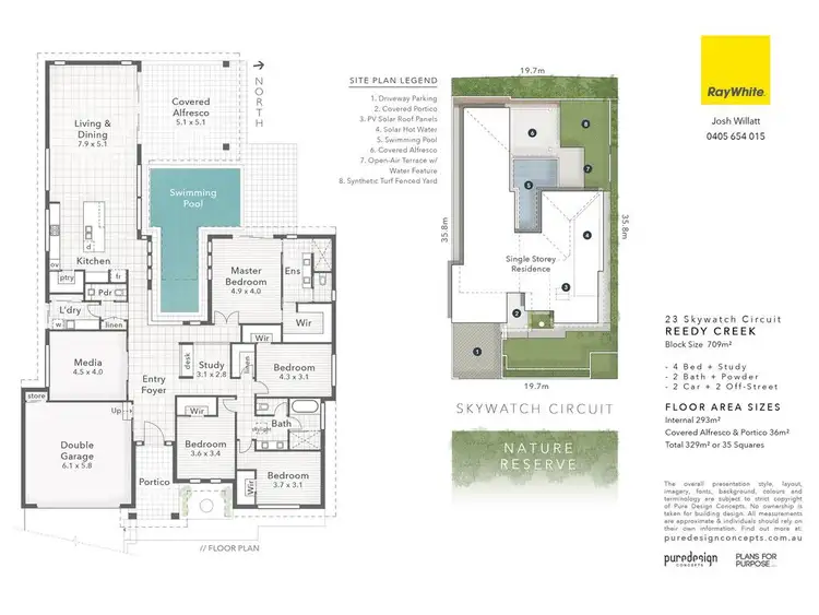 Floorplan of Homely house listing, 23 Skywatch Circuit, Reedy Creek QLD 4227