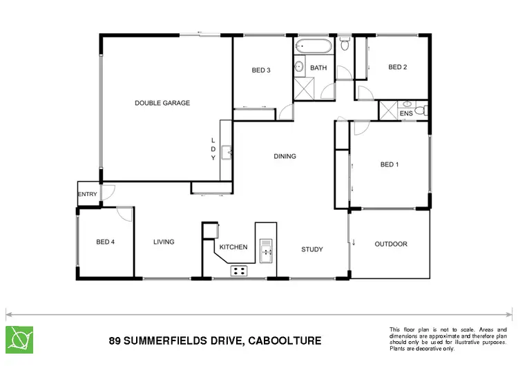 Floorplan of Homely house listing, 89 Summerfields Drive, Caboolture QLD 4510