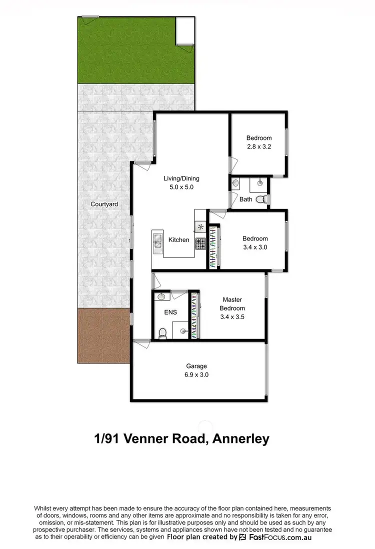 Floorplan of Homely apartment listing, 1/91 Venner Road, Annerley QLD 4103