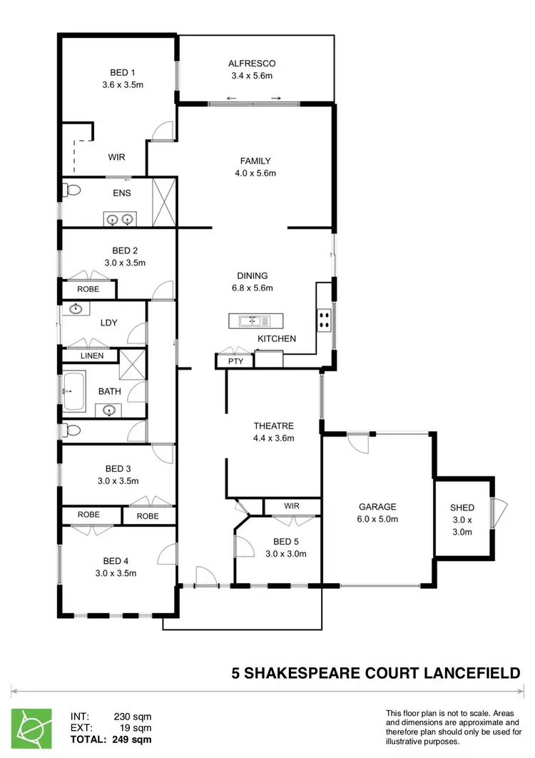 Floorplan of Homely house listing, 5-6 Shakespeare Court, Lancefield VIC 3435