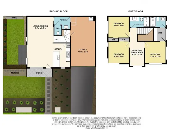 Floorplan of Homely townhouse listing, 9/9-10 Luton Court, Rowville VIC 3178