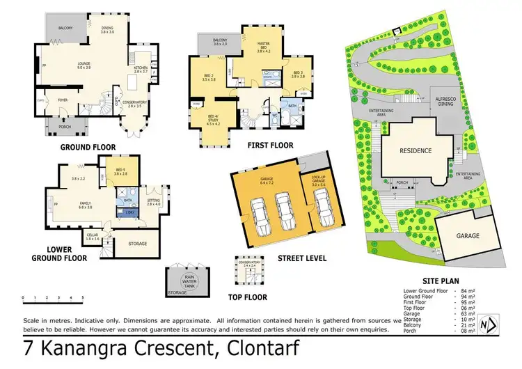 Floorplan of Homely house listing, 7 Kanangra Crescent, Clontarf NSW 2093