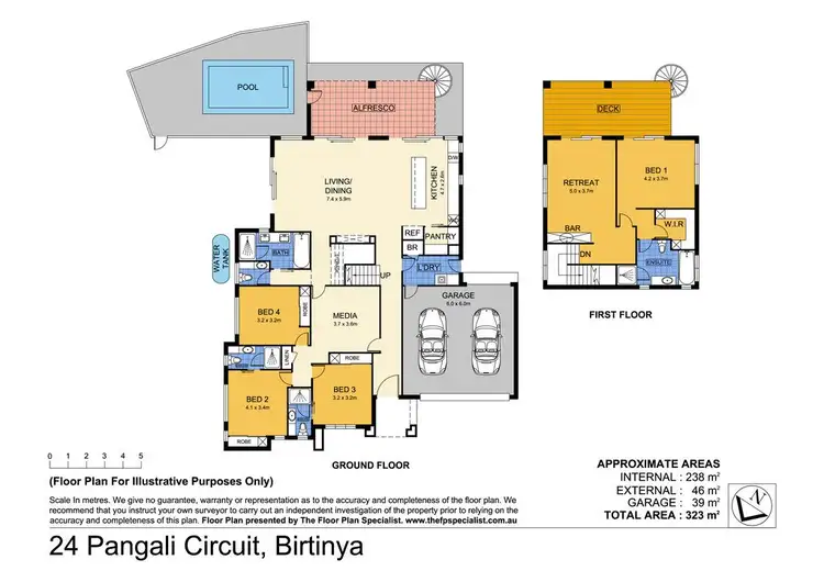 Floorplan of Homely house listing, 24 Pangali Circuit, Birtinya QLD 4575