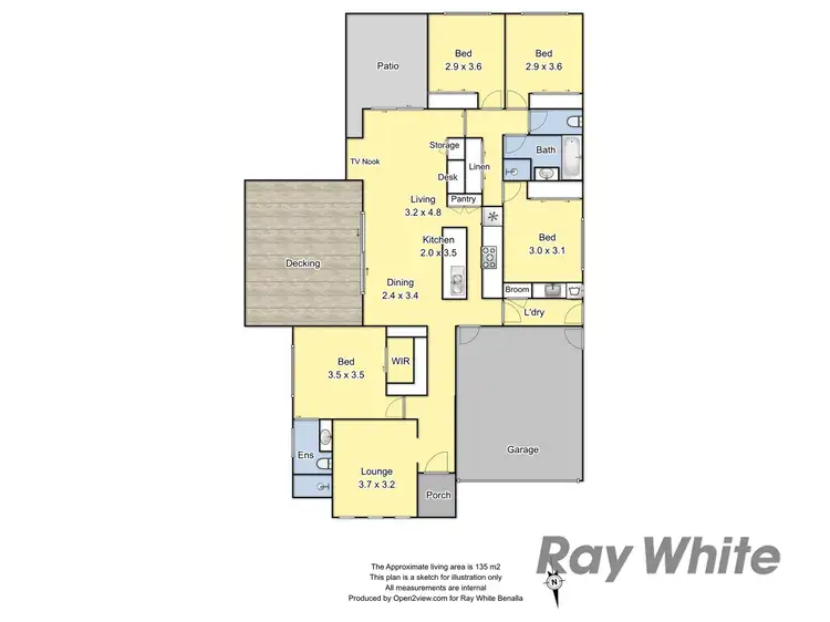 Floorplan of Homely house listing, 25 Simkin Drive, Benalla VIC 3672