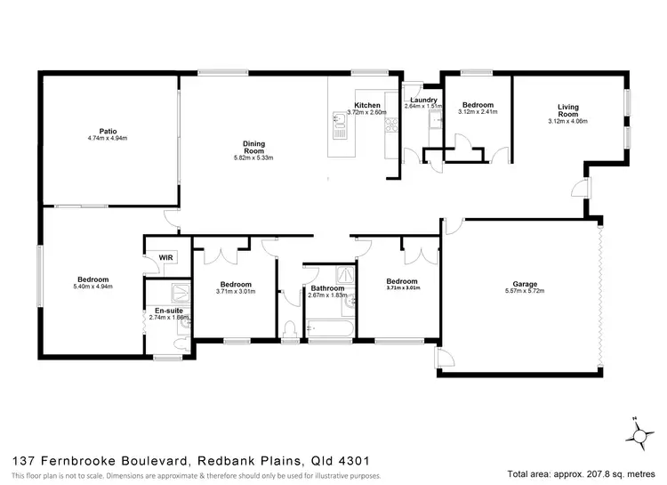 Floorplan of Homely house listing, 137 Fernbrooke Boulevard, Redbank Plains QLD 4301
