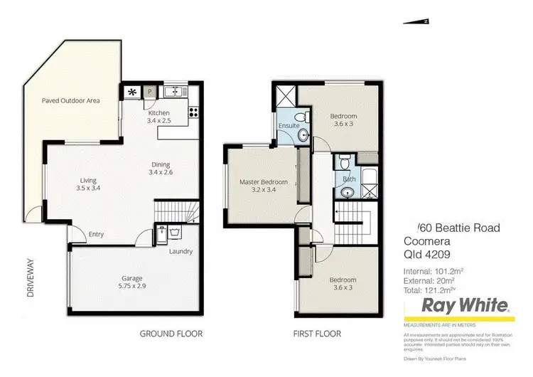 Floorplan of Homely house listing, 44/60 Beattie Road, Coomera QLD 4209