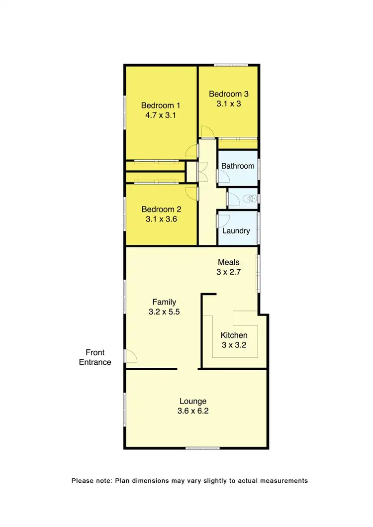 Floorplan of Homely house listing, 23 Dundas Street, Miners Rest VIC 3352