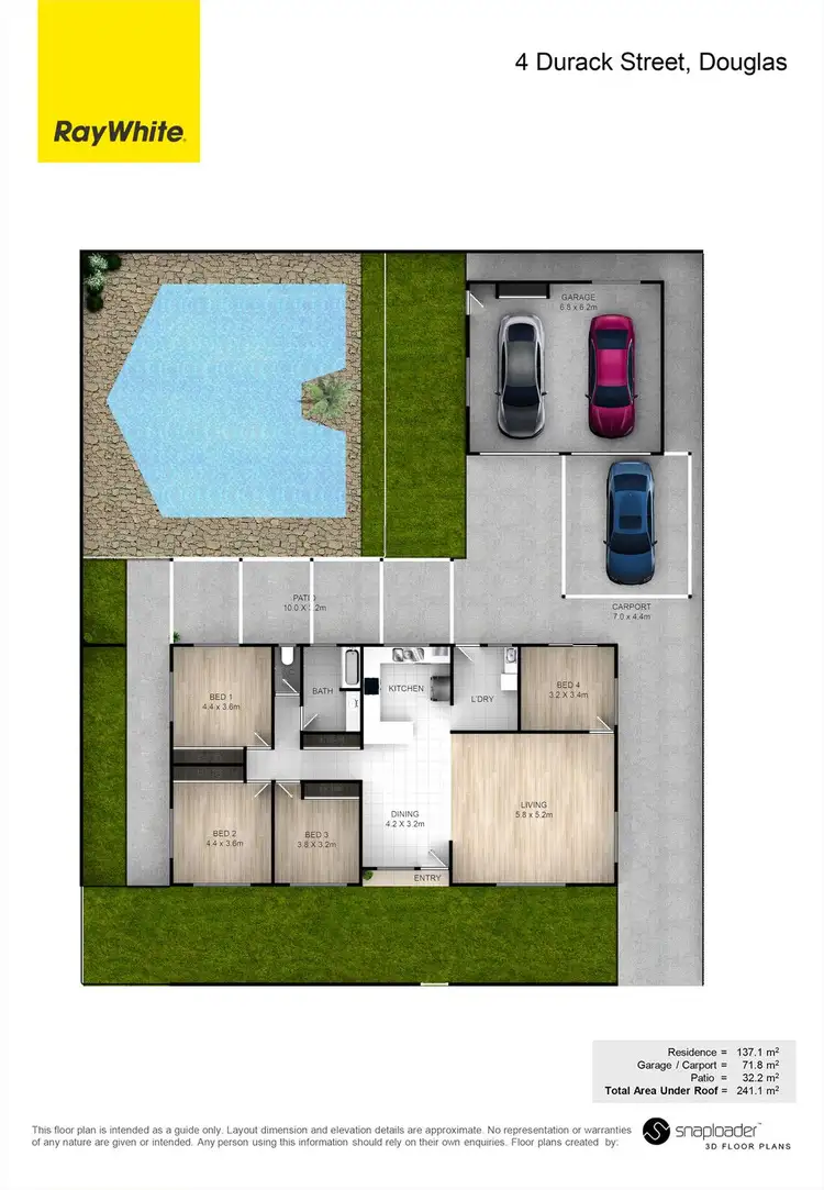 Floorplan of Homely house listing, 4 Durack Street, Douglas QLD 4814