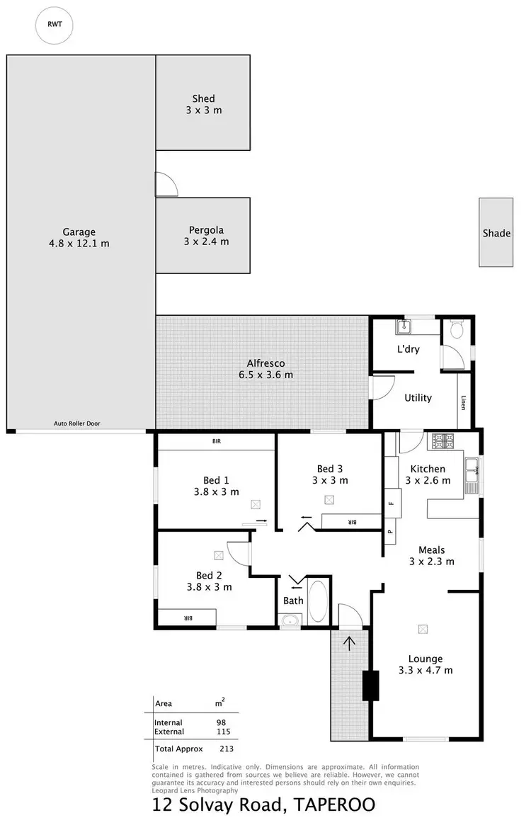 Floorplan of Homely house listing, 12 Solvay Road, Taperoo SA 5017