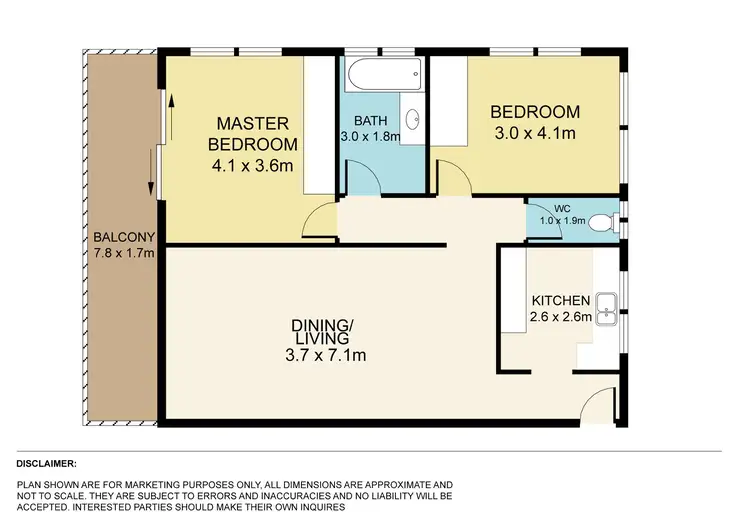Floorplan of Homely block of units listing, 4 Agnes Street, Morningside QLD 4170