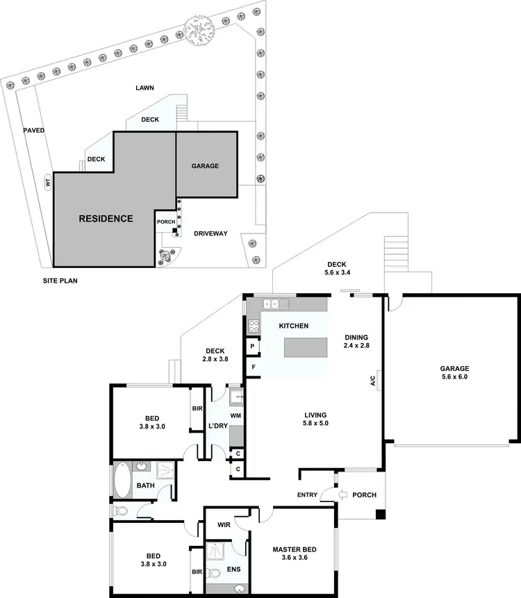 Floorplan of Homely unit listing, 2/60 Medbury Avenue, Greensborough VIC 3088