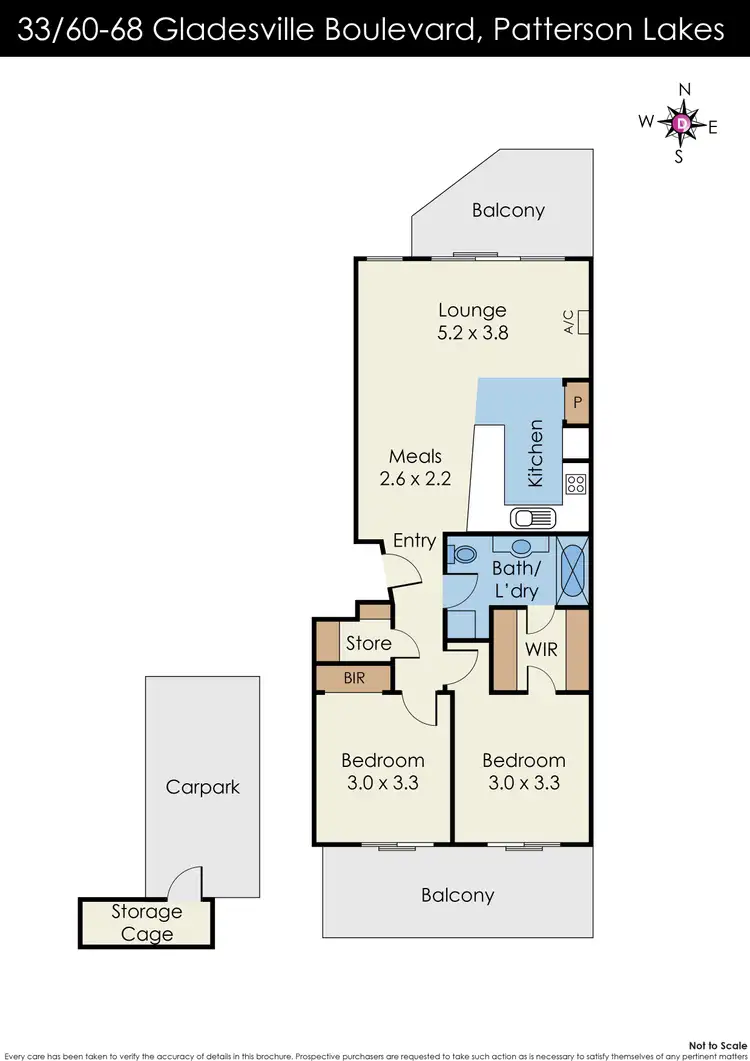 Floorplan of Homely house listing, 33/60-68 Gladesville Boulevard, Patterson Lakes VIC 3197