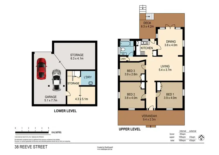 Floorplan of Homely house listing, 38 Reeve Street, Clayfield QLD 4011