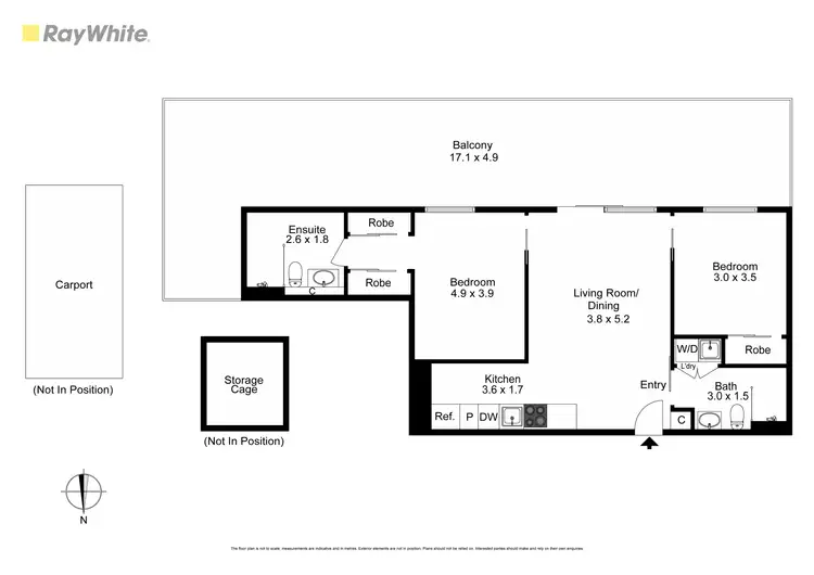 Floorplan of Homely apartment listing, 501/83-85 Drummond Street, Oakleigh VIC 3166