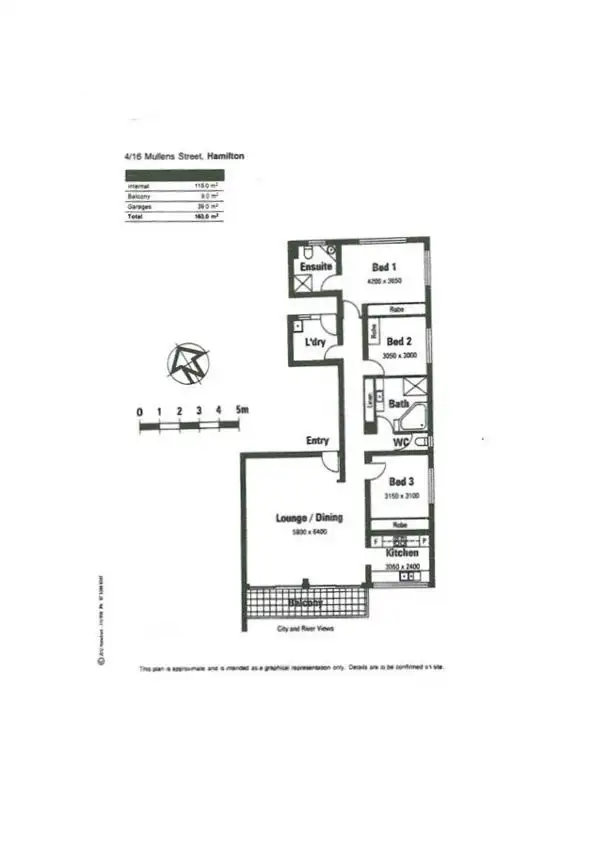 Floorplan of Homely apartment listing, 4/16 Mullens Street, Hamilton QLD 4007