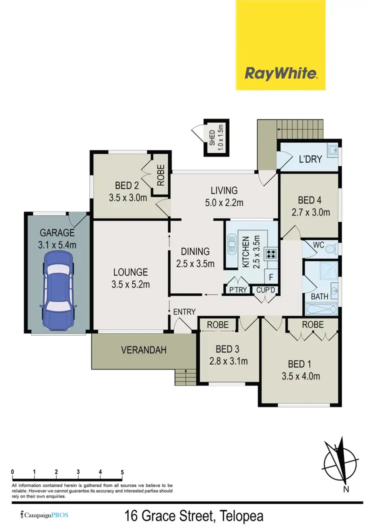 Floorplan of Homely house listing, 16 Grace Street, Telopea NSW 2117