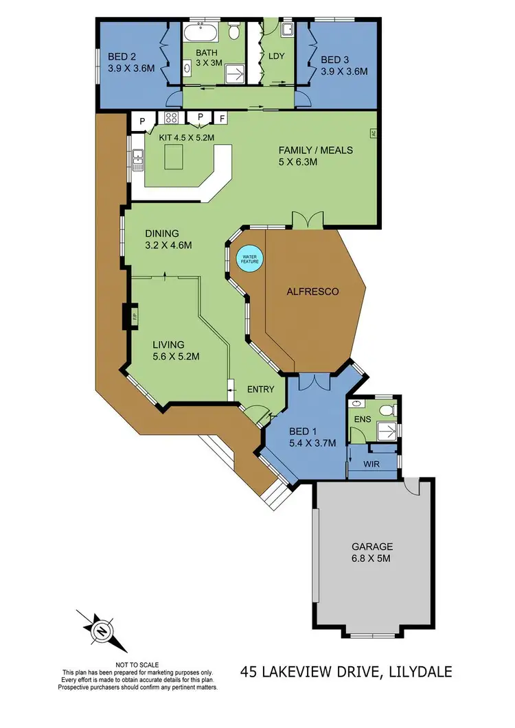 Floorplan of Homely house listing, 45 Lakeview Drive, Lilydale VIC 3140