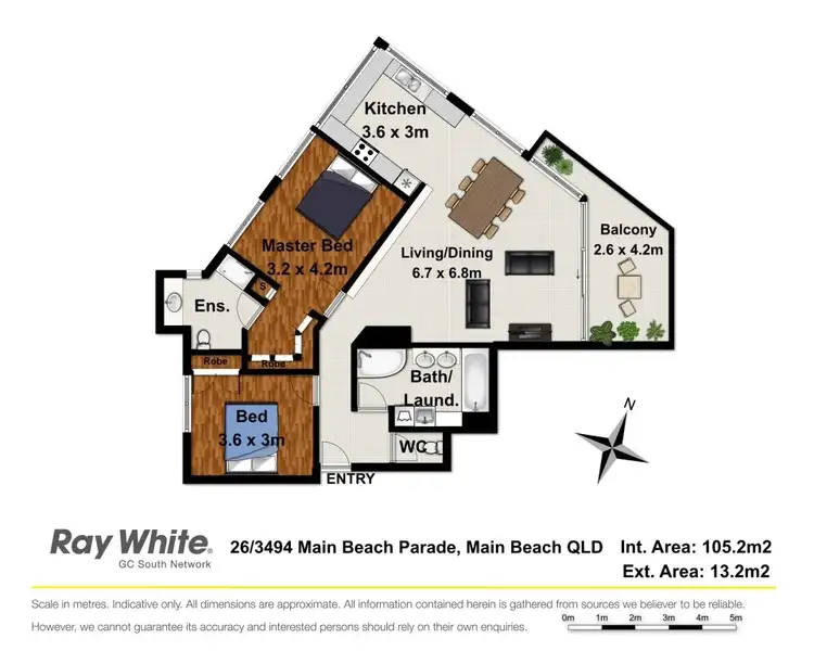 Floorplan of Homely apartment listing, 26/3490 Main Beach Parade, Main Beach QLD 4217