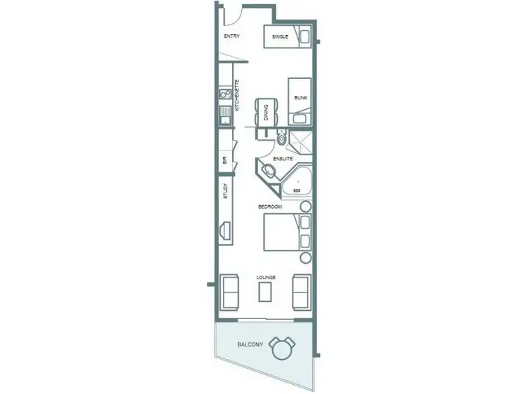Floorplan of Homely apartment listing, Apt 133/1 Findlay Street, Cowes VIC 3922