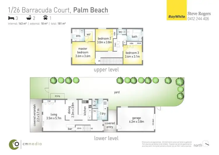 Floorplan of Homely house listing, 1/26 Barracuda Court, Palm Beach QLD 4221